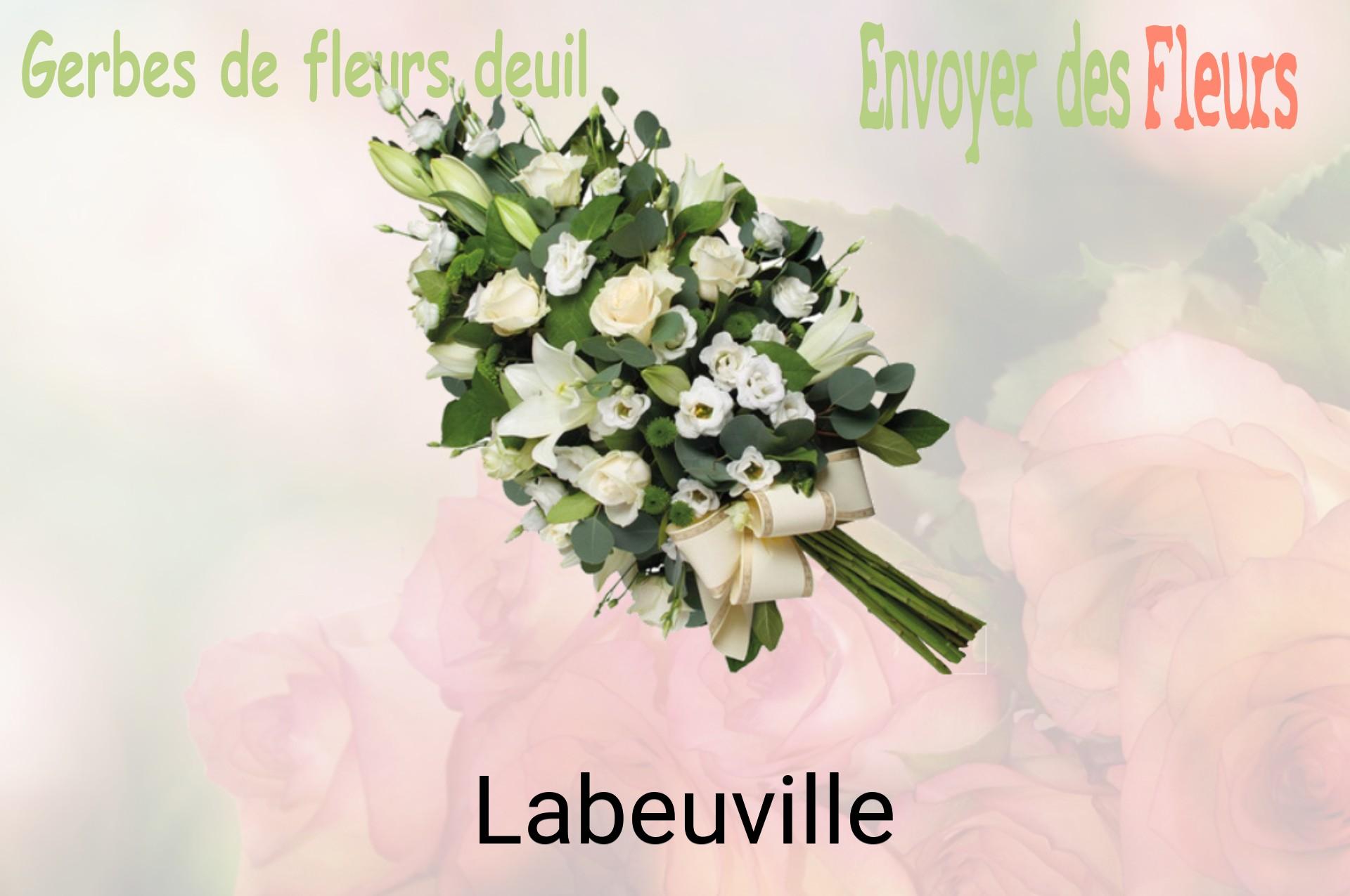 Gerbe de fleurs de deuil livrée à Labeuville